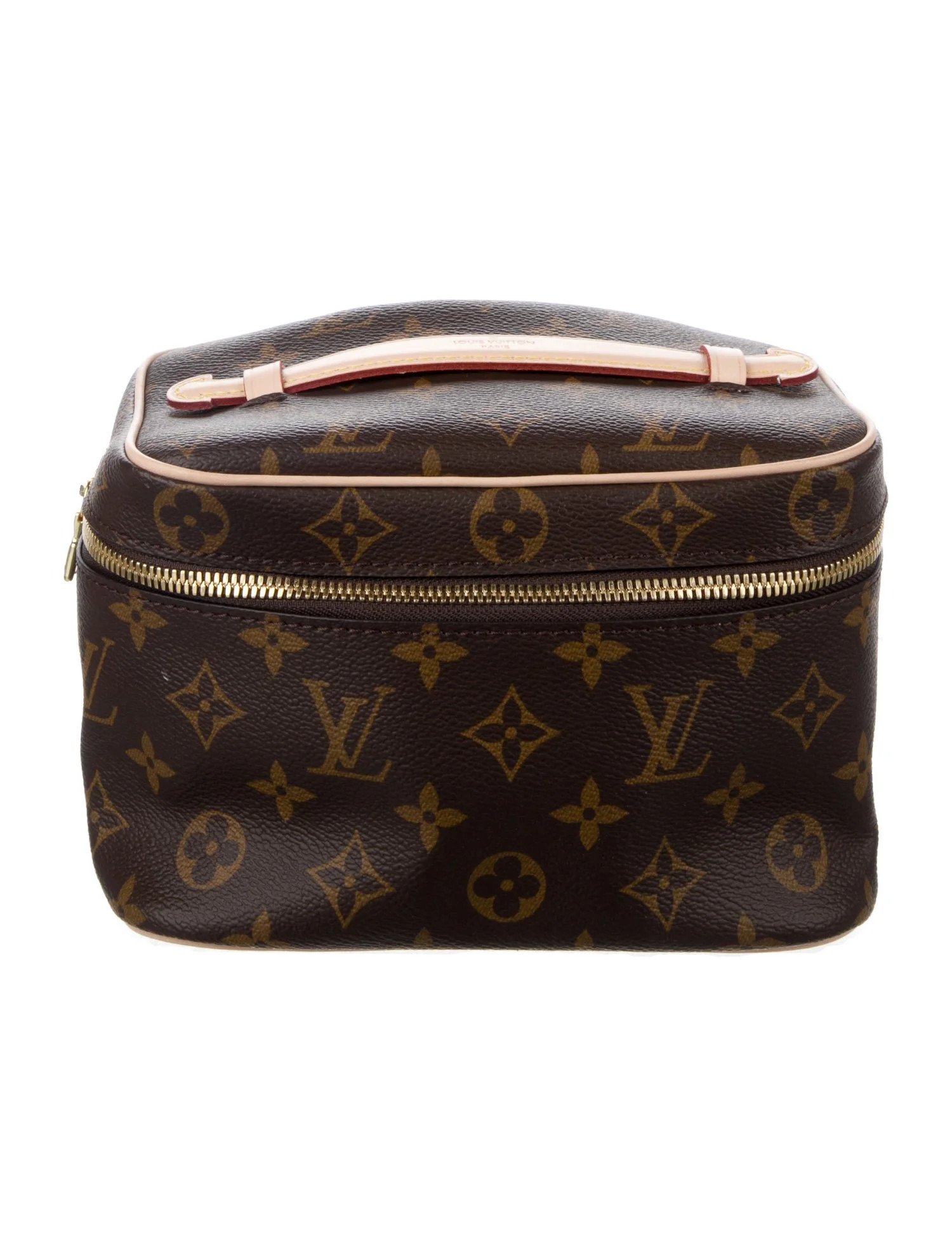 Coated Canvas Cosmetic Bag | The RealReal