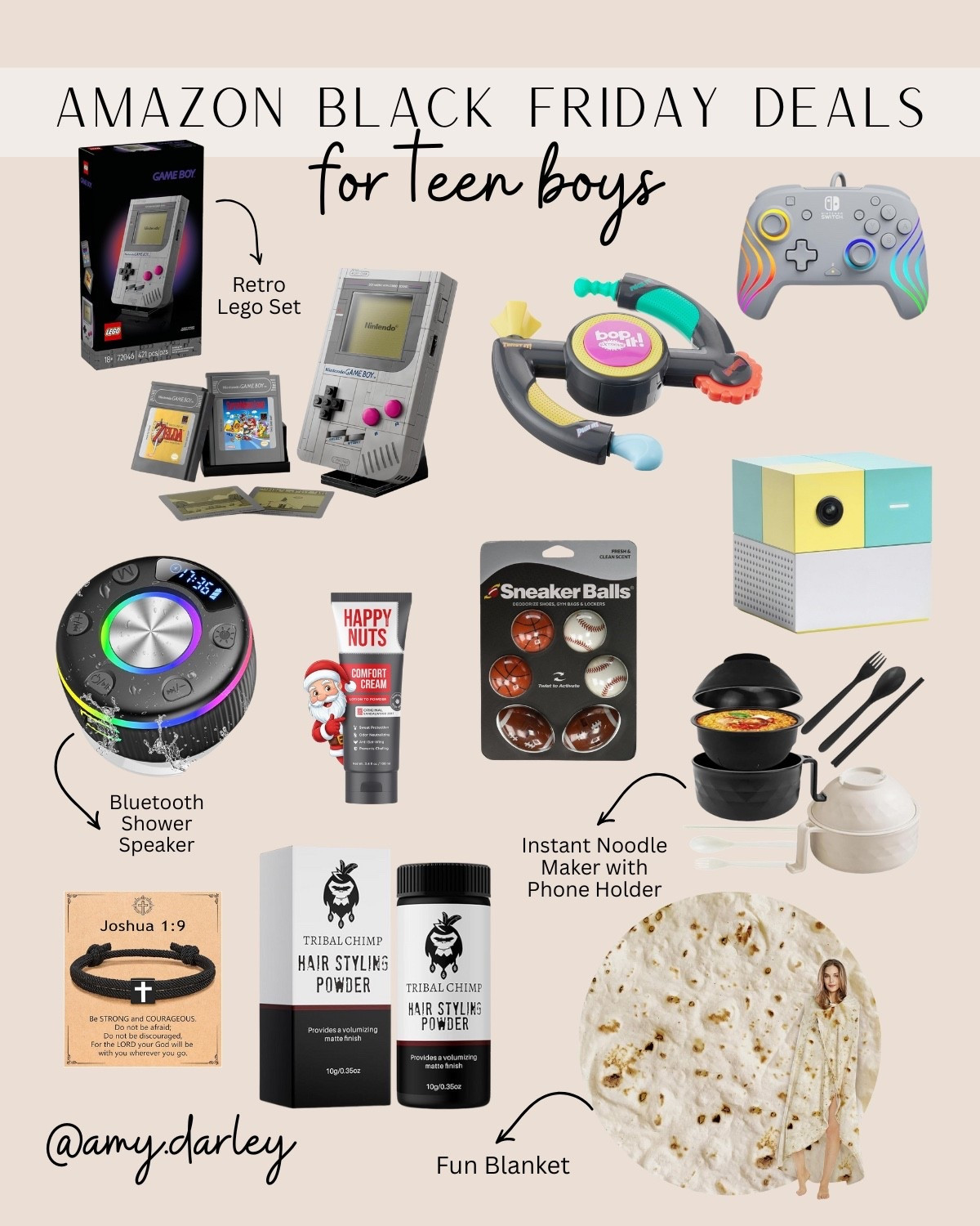 Amazon Black Friday deals for teen boys. Cool gadgets, fun games, practical gifts, and things they’ll actually be excited about. So many good finds this year. 🙌🎁

#ad #founditonAmazon @amazon

#AmazonBlackFriday #TeenBoyGiftGuide #GiftsForTeens #AmazonFinds #HolidayDeals #GiftGuide2025

#LTKHoliday