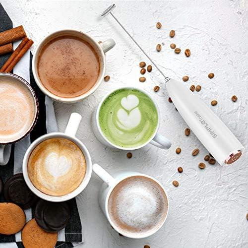 SIMPLETaste Milk Frother Handheld Battery Operated Electric Foam Maker, Drink Mixer with Stainless S | Amazon (US)