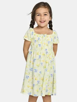 Toddler Girls Mommy And Me Floral Smocked Dress - simplywht | The Children's Place