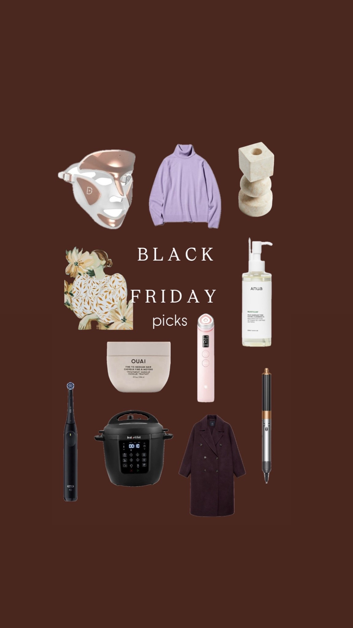 Black Friday picks, Black Friday savings, cashmere rollerneck, led mask, hair mask, medicube, Christmas gift guide, gift guide for her 

#LTKCyberWeek #LTKuk #LTKgiftguide