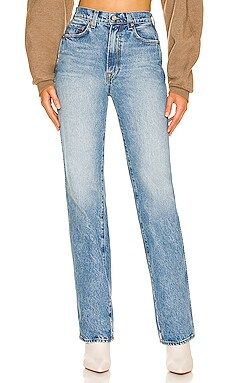 GRLFRND Sara Super High Rise Slim Straight in Astoria from Revolve.com | Revolve Clothing (Global)