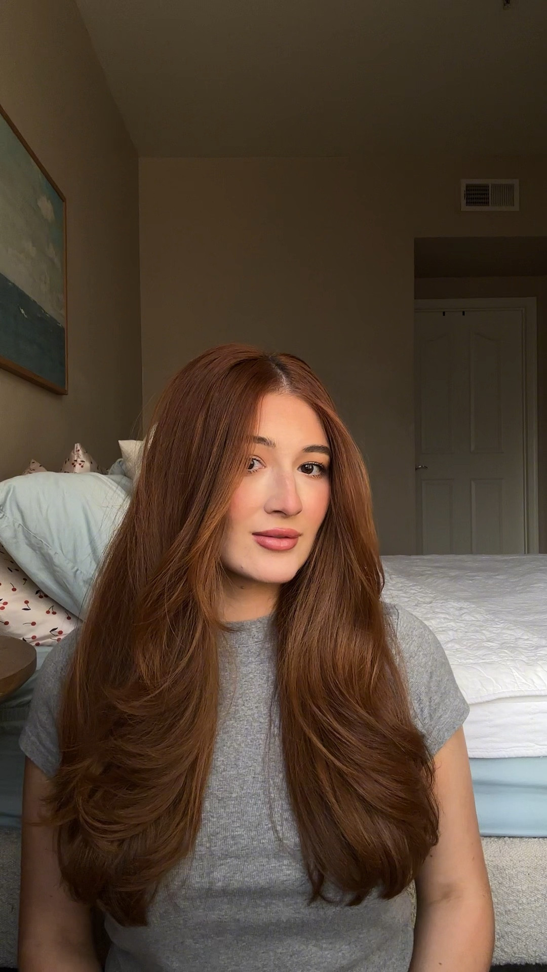 Easy blow out with a two inch curling iron 
