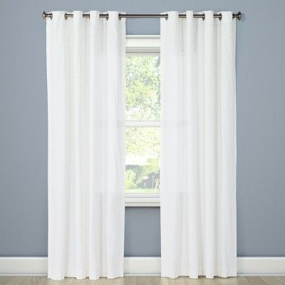 Natural Solid Curtain Panel - Threshold™ | Target