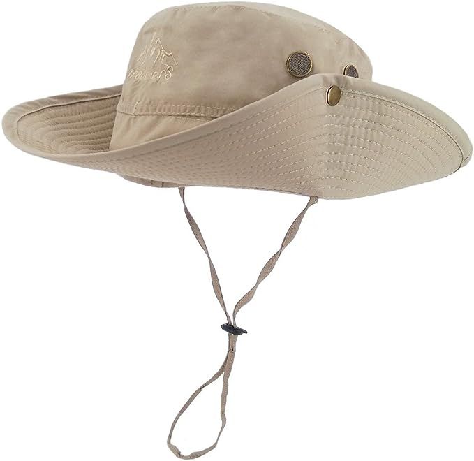 LETHMIK Outdoor Waterproof Boonie Hat Wide Brim Breathable Hunting Fishing Safari Sun Hat | Amazon (US)