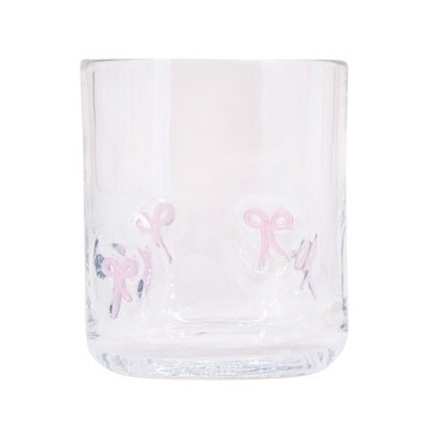 Madison Home 16 fl oz Icon Glass Tumbler Pink Bows | Target