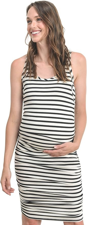 Women's Sleeveless Tank Maternity Nursing Dress - Made in USA | Amazon (US)