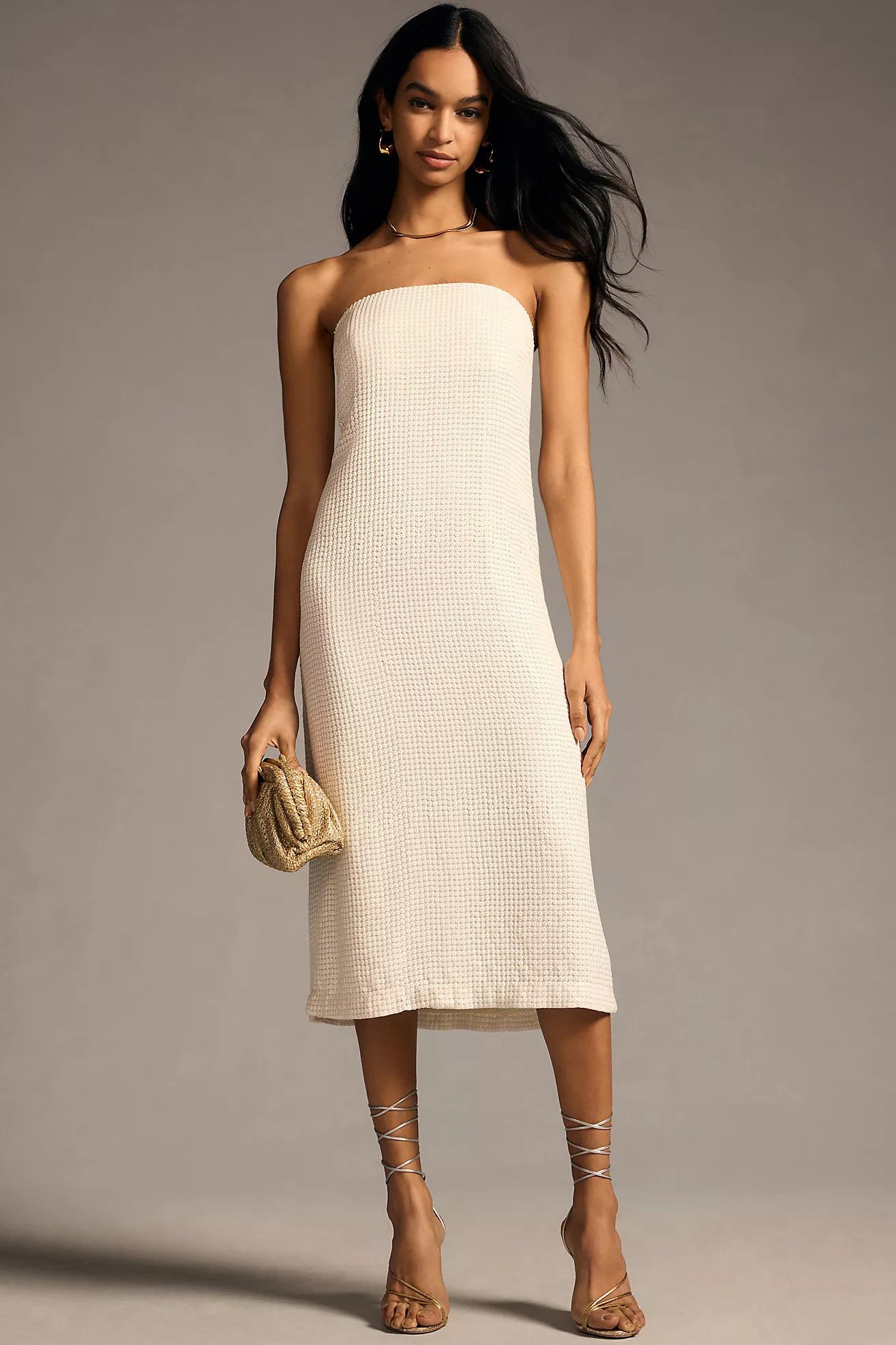 Forever That Girl Strapless Slim Midi Dress | Anthropologie (US)