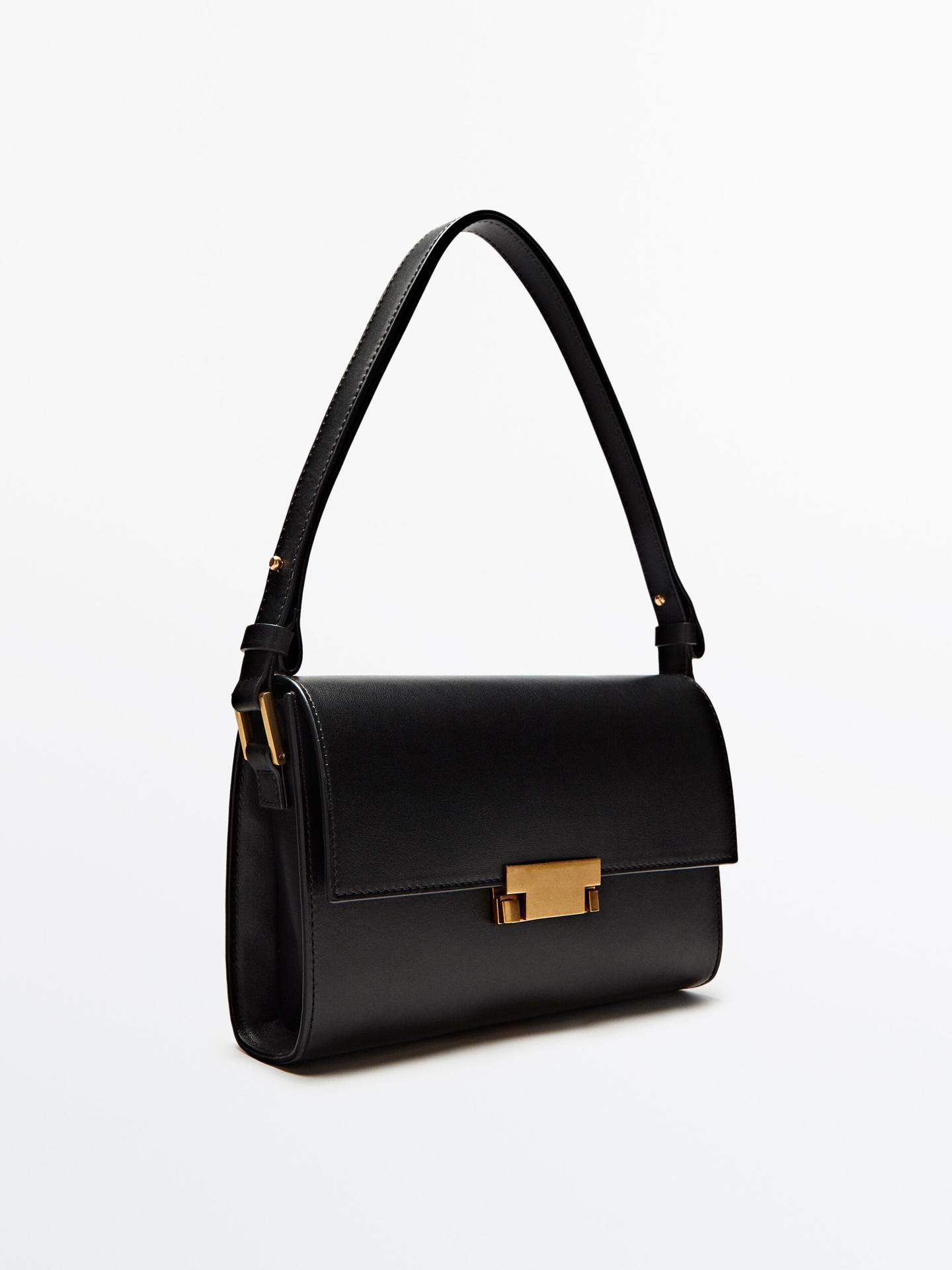 Nappa leather bag with multi-way strap | Massimo Dutti US