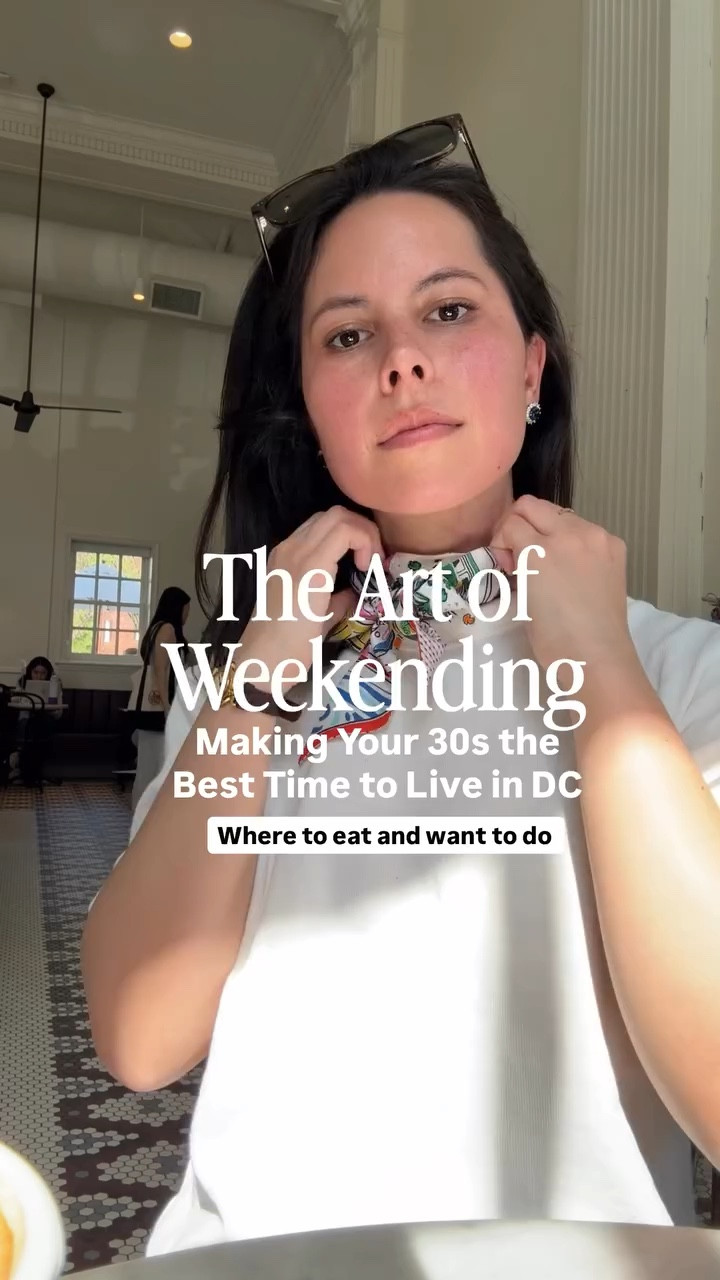 If you’re getting bored living in DC, I honestly don’t know how…but in case you need some inspo, here’s your weekend itinerary.

Friday:
It’s been a long week and unless it’s 75 degrees and sunny for once staying in and cooking dinner sounds like a dream. 

It’s also the perfect time to catch up on a new hobby you’ve started. 

Where to order in from:
Indian @indigonoma 
Pizza @allpurposedc 
Sushi @lovemakotodc 
Sandwich (and late night) @youronlyfrienddc 
Sweet treat: @milkbarstore 
Chicken Caesar salad wrap: @tedsbulletin 

Friday night hobby ideas: needlepoint, embroidery, journaling, baking 

Saturday:
Walk the dogs down the mall and grab a cappuccino at Bar Americano

Head to a museum that’s on someone in the friends group bucket list 

Drinks on a patio that turns into dinner, then home at a reasonable time 

Sunday:
Pilates at @toolboxnomapilates (we don’t gatekeep) because you’re not tempted to cancel because you’re not hungover and were home at a reasonable time last night 

Grab a cappuccino at Pluma on the way back home 

Do something new - take a class, go to a talk, try a new sport 

Cook yourself your favorite healthy dinner and put you’re phone away because we all know doom scrolling only makes the Sunday scarier worse

Washington DC, things to dc in dc, dc in your 30s

#LTKPetite #LTKdayinmylife #LTKootd