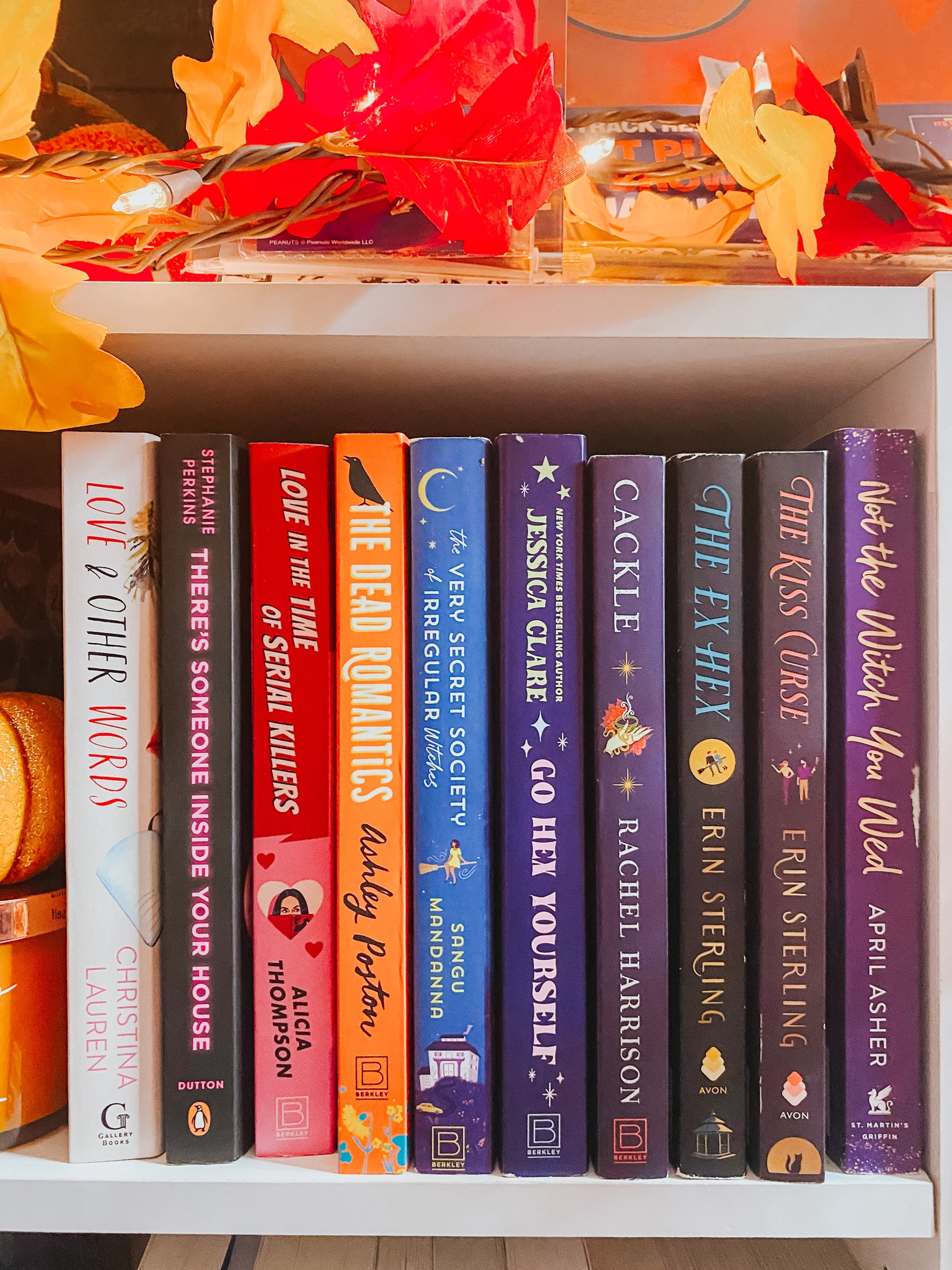 October Reading Wrap Up! 📖💙Here are the books that I read & also the ratings of each. ⭐️ I enjoyed all the books I read and they were the perfect fall books. I read a lot of witch books and cozy fall reads. My favorite had to be The Dead Romantics as it was exactly what I wanted in a book for the season. 👻 All the others were great too and I got my fix for spooky books. 📚I'll be posting my November TBR soon. I can’t wait to share all the books I plan to read which I still need to think about. 😊

📖Books I Read📖

Love & Other Words • 4 ⭐️⭐️⭐️⭐️
There’s Someone Inside Your House • 3 ⭐️⭐️⭐️
Love In The Time of Serial Killers • 4 ⭐️⭐️⭐️⭐️
The Dead Romantics • 5 ⭐️⭐️⭐️⭐️⭐️
The Secret Society of Irregular Witches • 4 ⭐️⭐️⭐️⭐️
Go Hex Yourself • 4 ⭐️⭐️⭐️⭐️
Cackle • 3 ⭐️⭐️⭐️
The Ex Hex • 4 ⭐️⭐️⭐️⭐️
The Kiss Curse • 4 ⭐️⭐️⭐️⭐️
Not The Witch You Wed • 5 ⭐️⭐️⭐️⭐️⭐️

What was your fave spooky read of October?🤔