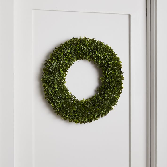 Faux Indoor/Outdoor Tea Leaf Wreath | West Elm (US)