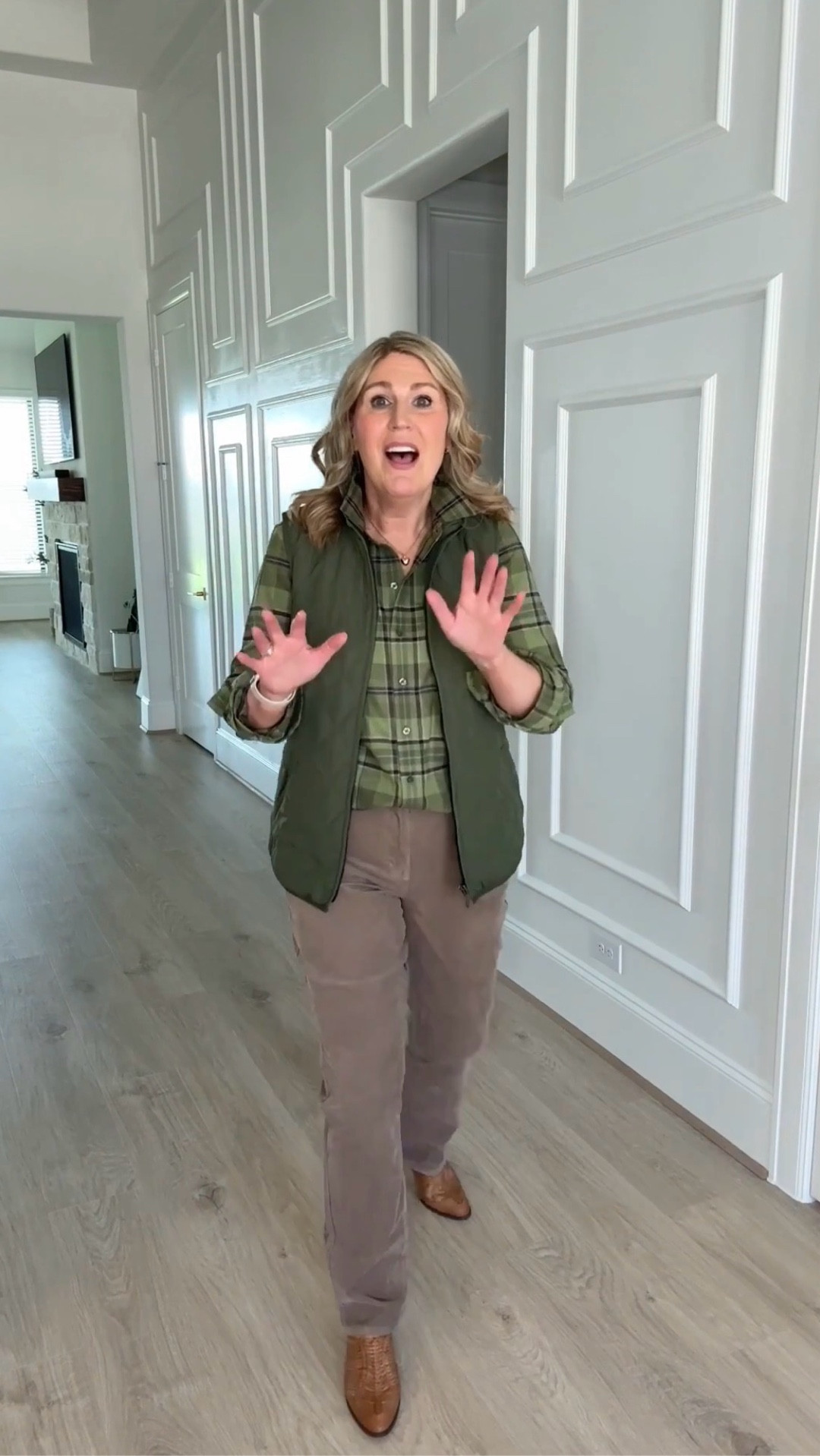 ♥️ Vest runs tts. ❤️
✔️ Mules run tts. 
➡️ Corduroy pants run tts. Slight stretch. 
🍂 Plaid shirt has a relaxed fit. Runs tts.

#LTKWatchNow #LTKShoeCrush #LTKParties #LTKStyleTip #LTKItBag

#LTKHoliday #LTKPetite #LTKootd #LTKSaleAlert #LTKMidsize #LTKFindsUnder100 #LTKTravel #LTKSeasonal #LTKBeauty #LTKGiftGuide #LTKOver40 #LTKPlusSize #LTKFindsUnder50 #LTKWorkwear