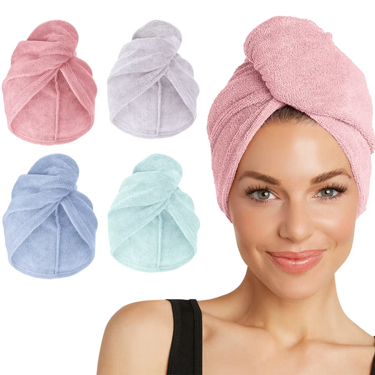 Turbie Twist Microfiber Hair Towel Wrap - for Women, Men & Kids - Travel & Bathroom Essential - Q... | Target