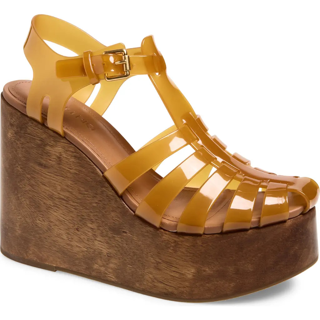 FARM Rio Fisherman Jelly Wedge Sandal in Ammonite at Nordstrom, Size 8 | Nordstrom