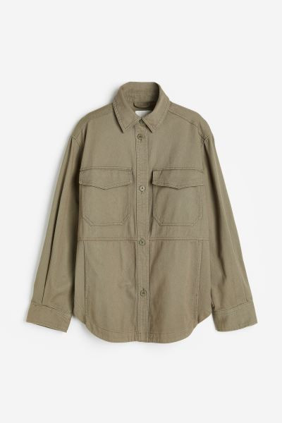 Twill shacket | H&M (UK, MY, IN, SG, PH, TW, HK)