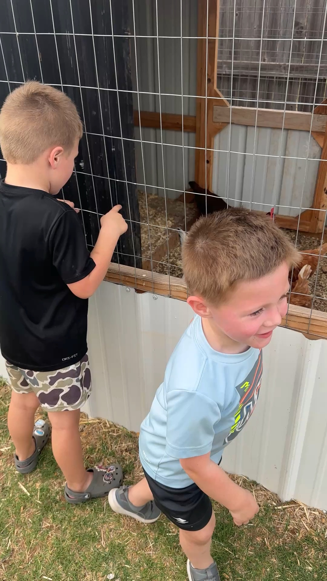 Post baseball practice and we had to come see our friend’s chickens!

#LTKActive #LTKdayinmylife #LTKKids