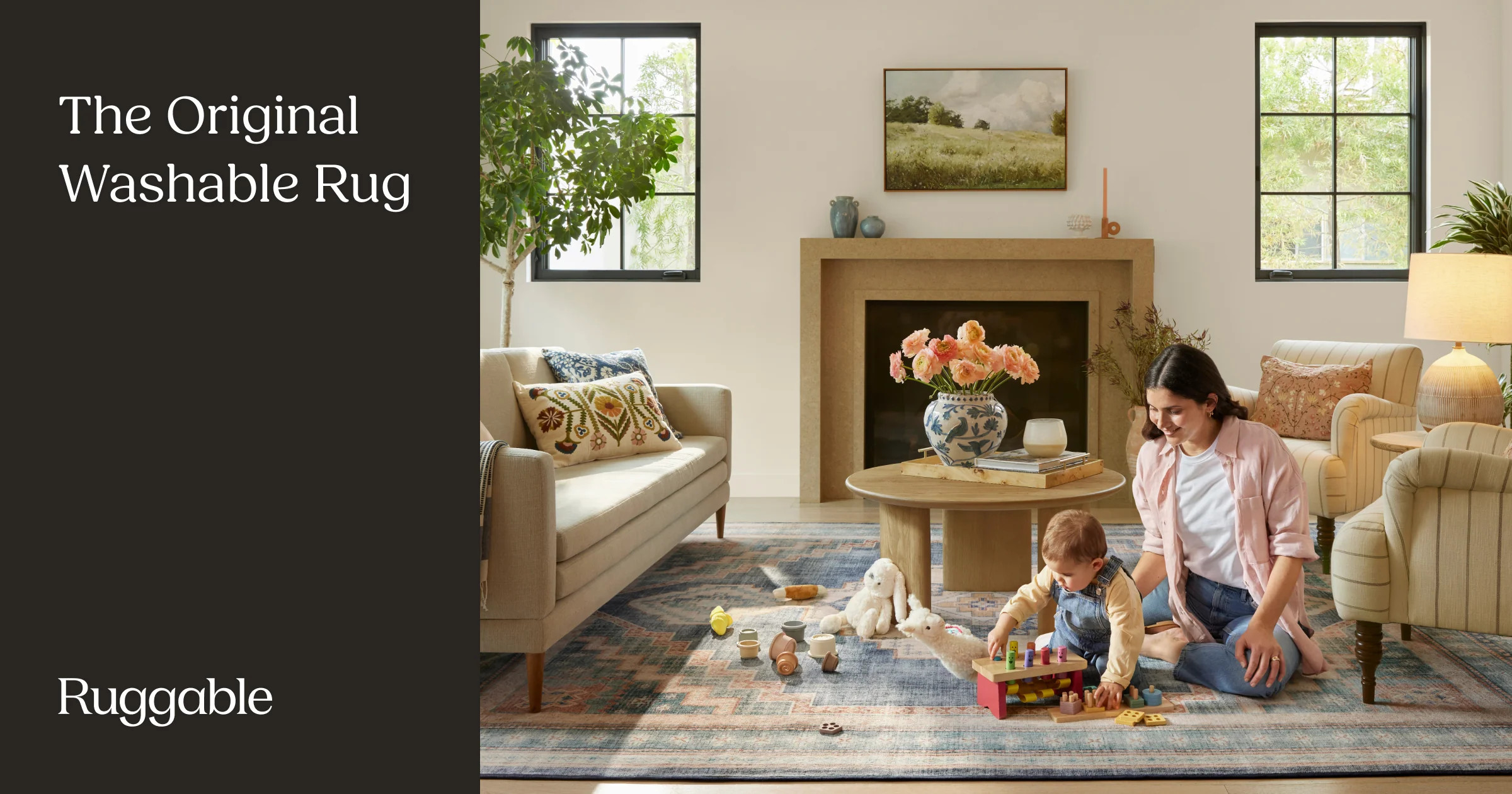 Ophelia Bronze Multicolor Rug | Ruggable | Ruggable