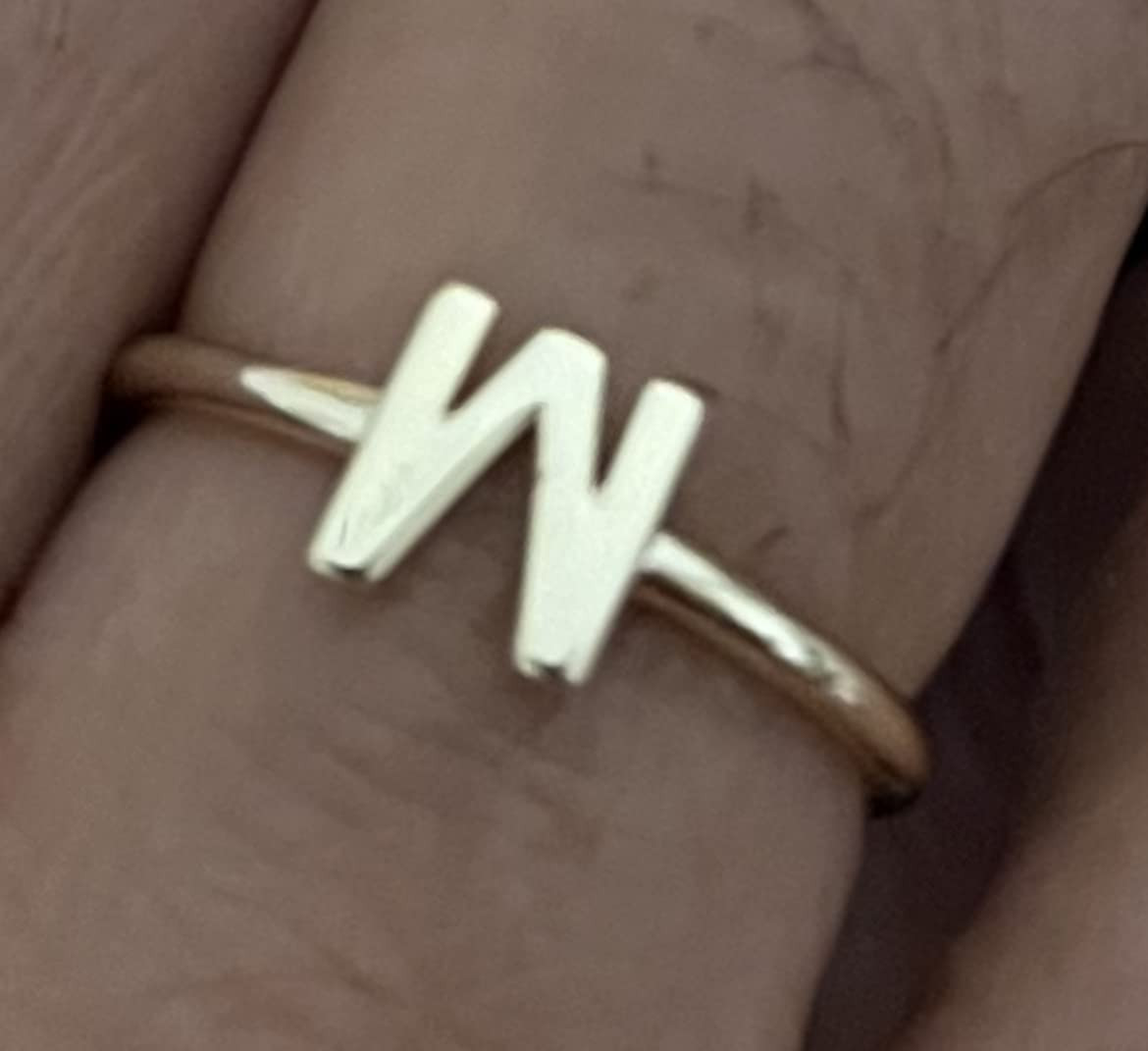 PAVOI 14K Gold Plated Initial Adjustable Ring | Womens Initial Ring | Fasion Ring Women | Amazon (US)