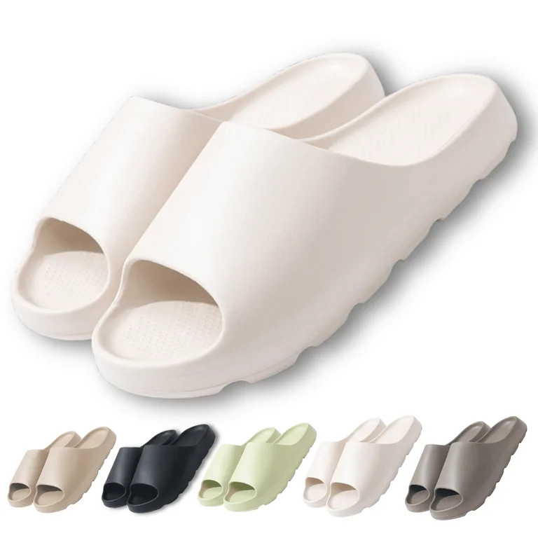 BERANMEY Cloud Slippers for Women and Men Soft Ultra Cushion Pillow Slide Sandals Summer Beach Sh... | Walmart (US)