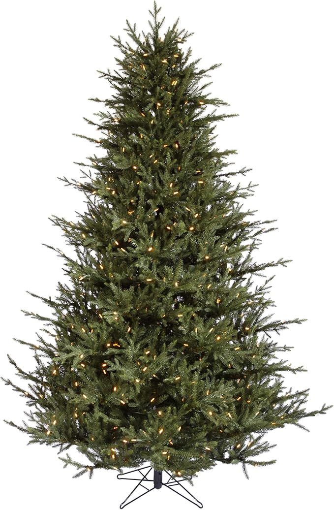 Vickerman 8.5' Itasca Frasier Artificial Christmas Tree, Warm White LED Dura-lit Lights - Faux Ch... | Amazon (US)