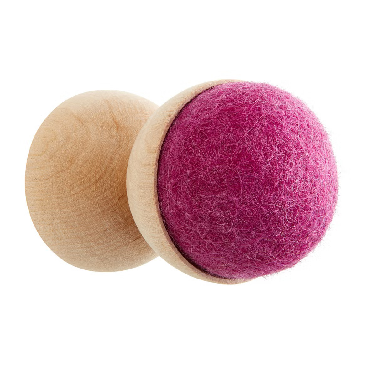 Wood & Wool Hook | The Container Store