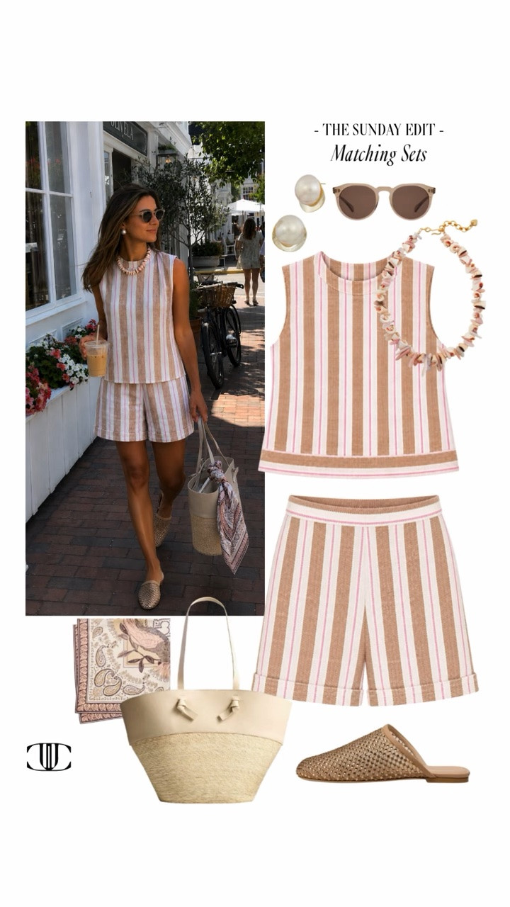 Matching sets = the easiest way to look instantly put together ✨

Whether you're packing for vacation, heading to brunch, meeting friends for lunch, or simply trying to make getting dressed easier, a great set does all the work for you. Wear it together for an effortlessly polished look or mix and match the pieces with the rest of your wardrobe for endless outfit possibilities.

From breezy linens to tailored silhouettes and elevated summer fabrics, these are the matching sets I'm loving most right now—and the ones you'll reach for on repeat all season long.

Shop the full edit below. 🤍

#MatchingSets #SummerStyle #LTKStyle #LTKFinds #VacationStyle #LinenStyle #SummerWardrobe #ResortWear #EffortlessStyle #CapsuleWardrobe #FashionFinds #SummerFashion #StyleInspiration #TravelStyle

#LTKootd #LTKSeasonal #LTKOver40