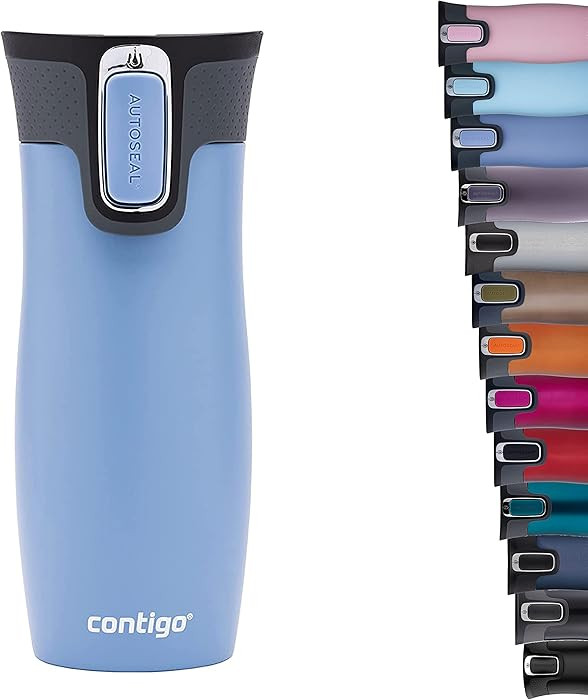 Contigo West Loop Autoseal Travel Mug, Stainless Steel Thermal Mug, Vacuum Flask, Leakproof Tumbl... | Amazon (US)