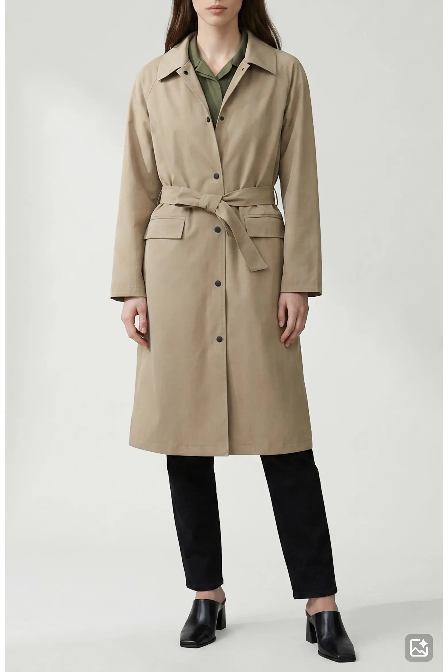 Janice Tie Waist Water Repellent Coat (Women) | Nordstrom | Nordstrom