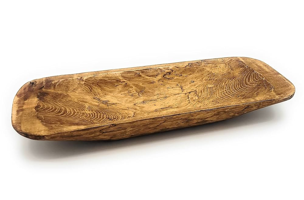 17"-20.5" Long Baguette Dough Bowl, Decorative Bowl, Table Center Piece, Decorative Wood Bowl The... | Amazon (US)