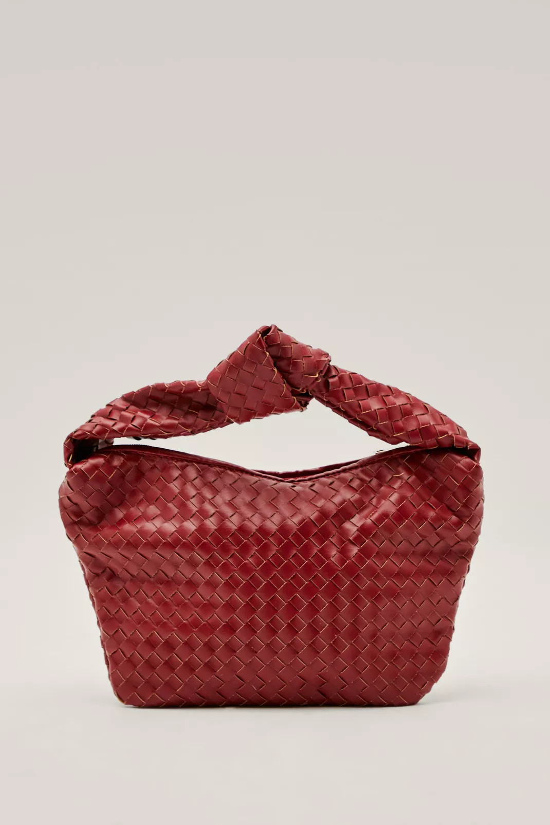 Faux Leather Woven Shoulder Bag | Nasty Gal (US)