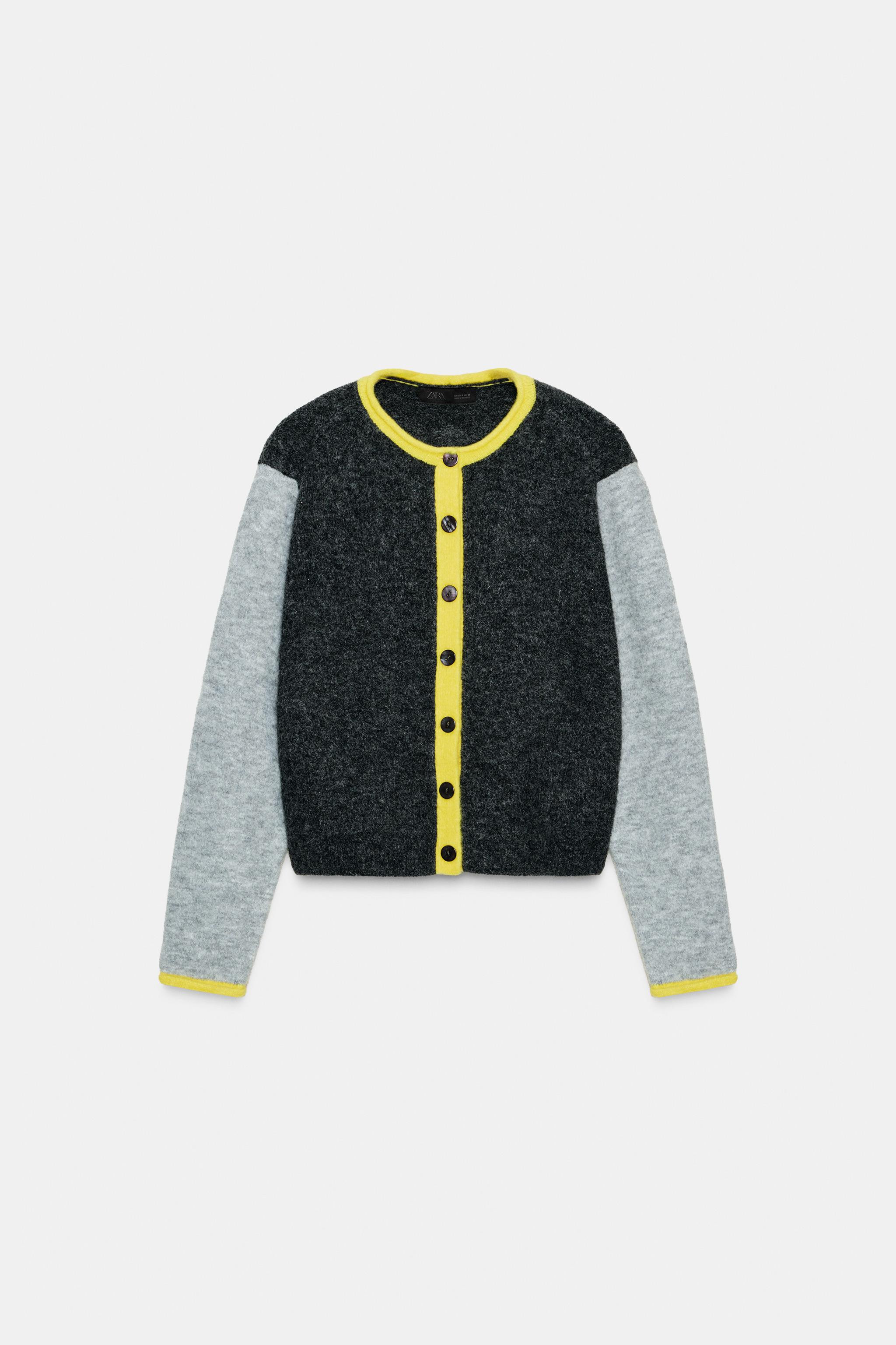 COLOR BLOCK CARDIGAN | Zara US