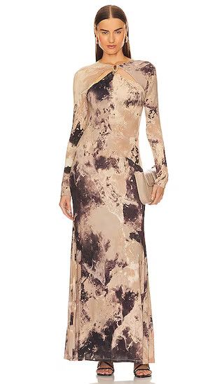 Etta Gown | Taupe Maxi Dress | Garden Party Dress | Garden wedding Guest | Revolve Clothing (Global)