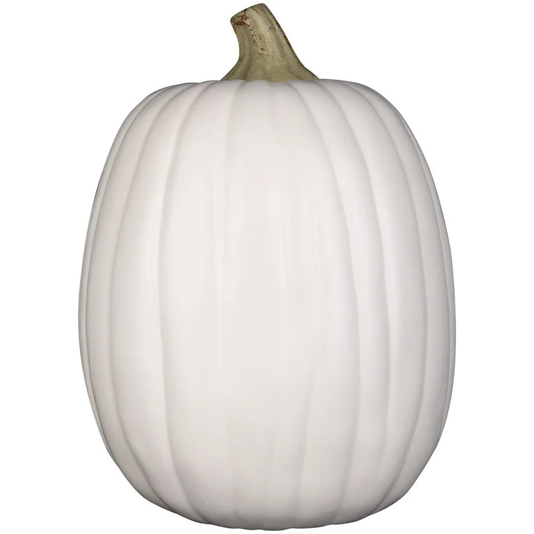 Way To Celebrate! Halloween Cream Pumpkin Decoration, 13" | Walmart (US)