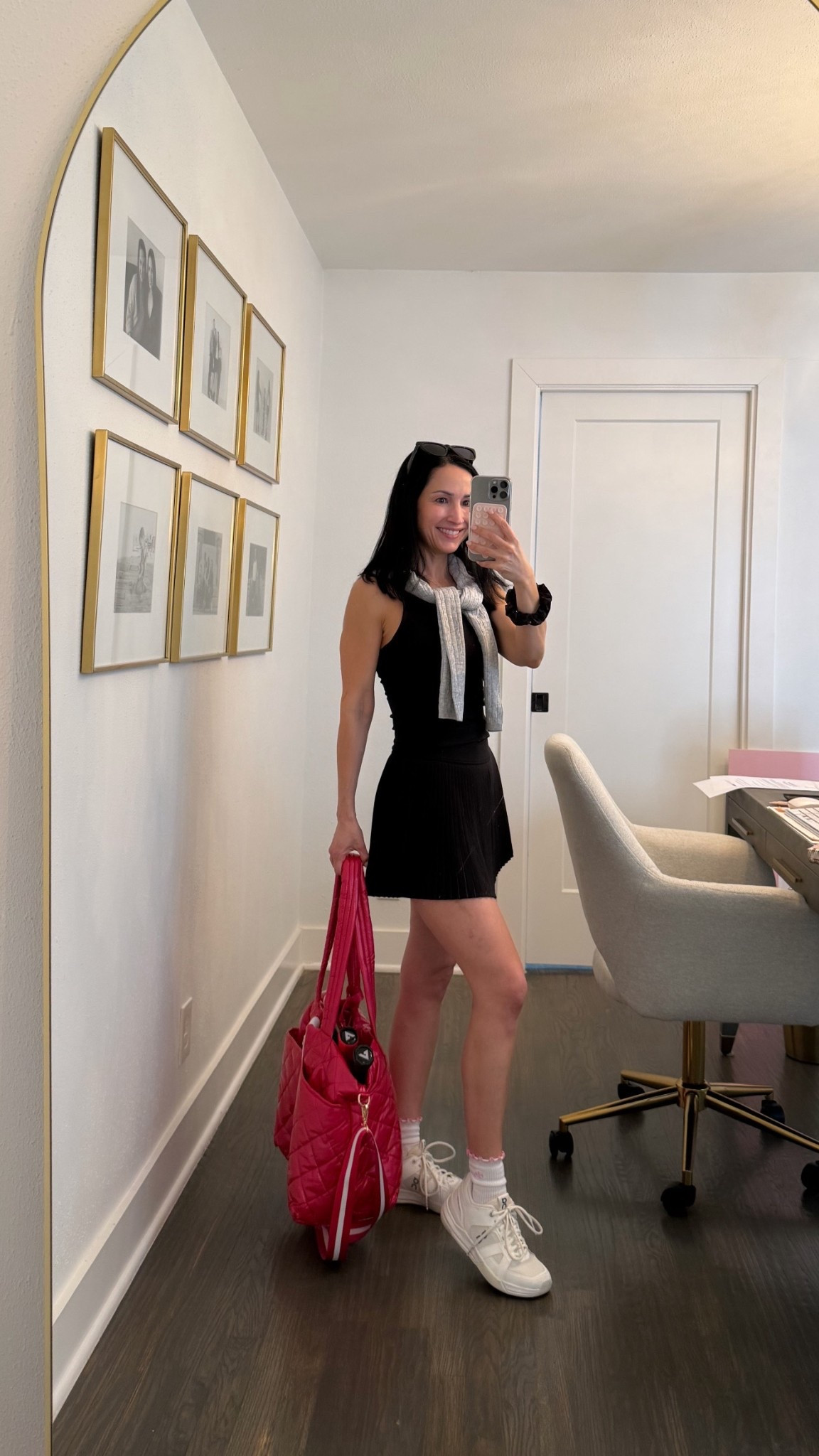 Pickleball ootd❤️ fav Target high neck tank (xs)  + lululemon skirt (size 4) 

#LTKOver40 #LTKActive #LTKPetite