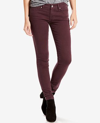 Levi's® 711 Colored Wash Skinny Jeans | Macys (US)