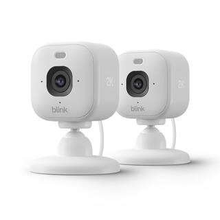 Mini 2K+ (Newest Model)-Plug-In Home and Pet Security Camera W/ 2K Video Resolution,Motion Detection 2-Pack (White) | The Home Depot