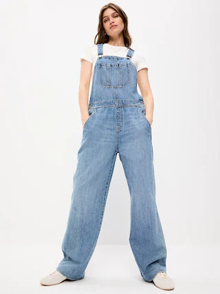 Baggy Wide-Leg Overalls | Old Navy (CA)