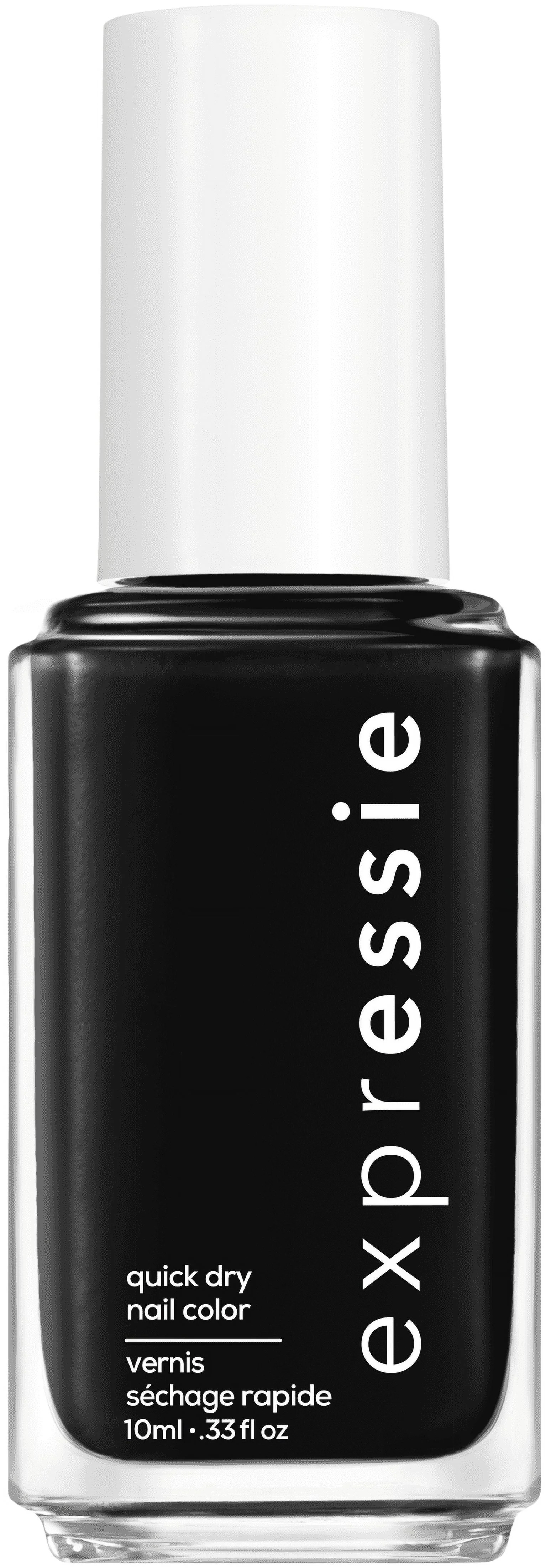 Essie Expressie Quick-Dry Nail Polish, Black Nail Polish, Now or Never, 0.33 fl. oz. | Walmart (US)