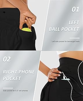 Pleated Tennis Skirts for Women High Waisted Athletic Golf Skorts with Pockets Shorts Running Wor... | Amazon (US)
