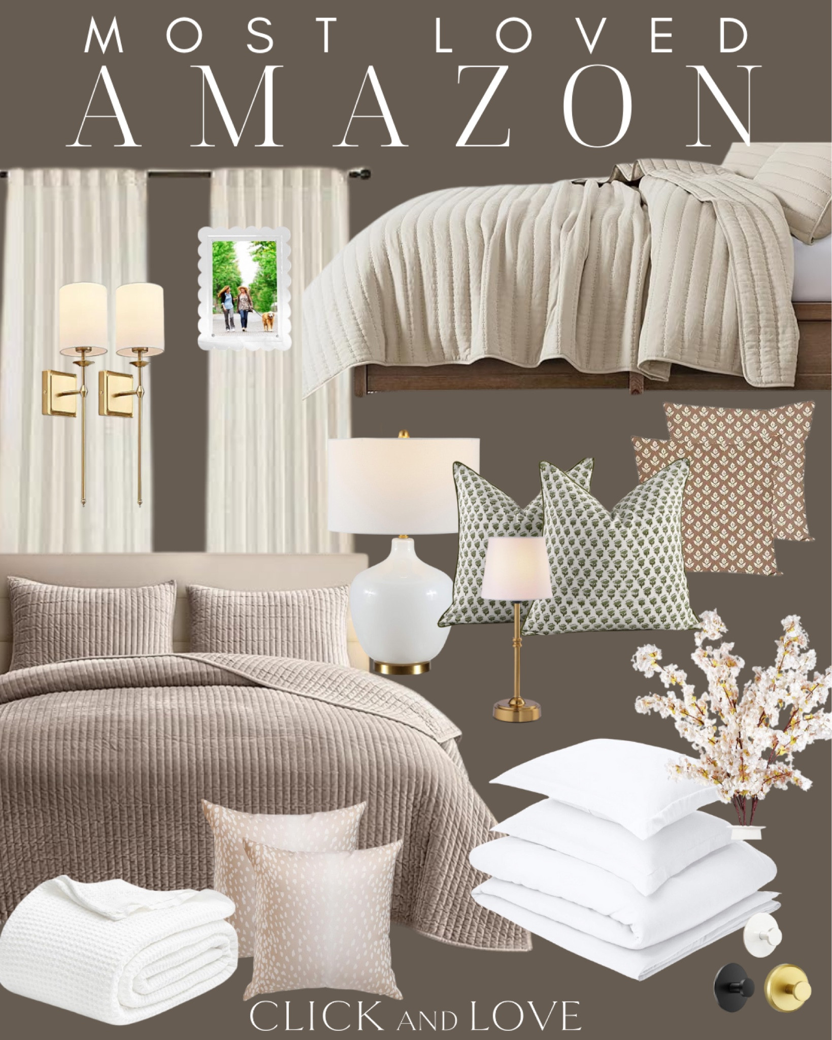 Most Loved Home Decor this week! So many pretty bedding favorites and home accents made the list this week. Several look for less finds that would elevate the look of any space.

primary bedroom, pillow covers, throw pillows, accent pillows, velvet quilt, duvet cover, bedding, bedding set, sconces, lighting, lamps, table lamp, hooks, adhesive hooks, Roman shades, scalloped frame, picture frame, faux stems, greenery, bedroom inspiration, blackout window treatments, curtains, drapery, shade, Living room, bedroom, Modern home decor, traditional home decor, budget friendly home decor, Interior design, shoppable inspiration, curated styling, beautiful spaces, classic home decor, bedroom styling, style tip, look for less, designer inspired, Amazon, Amazon home, Amazon must haves, Amazon finds, pillows, rechargeable lamp, amazon favorites, Amazon home


#LTKHome #LTKStyleTip #LTKFamily