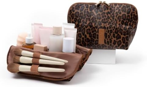 THE VERTI-Vertical Waterproof Makeup & Toiletry Bag | 23-Pocket Organizer with Upright, Fold-Down... | Amazon (US)