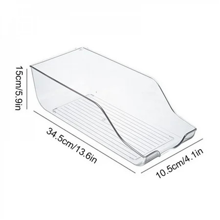 Hazel Tech Stackable Plastic Food Storage Bins - Refrigerator Organizer With Handles For Pantry Frid | Walmart (US)