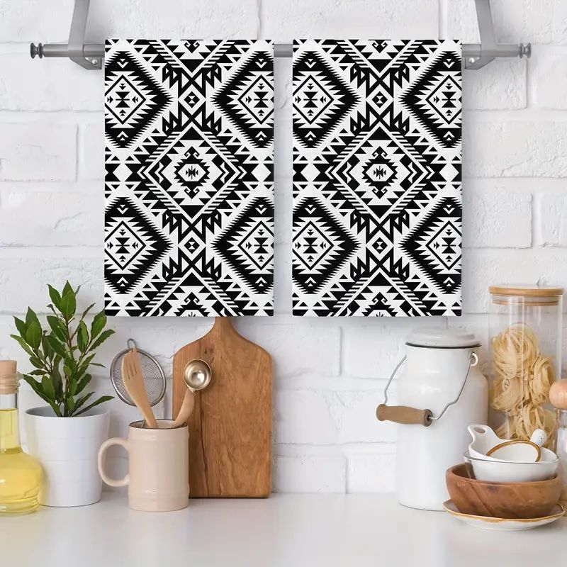 Kitchen Towels Decorative Set Black White Native American - Temu | Temu Affiliate Program