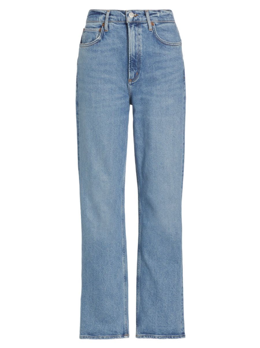 '90s Distressed Ankle-Crop Jeans | Saks Fifth Avenue