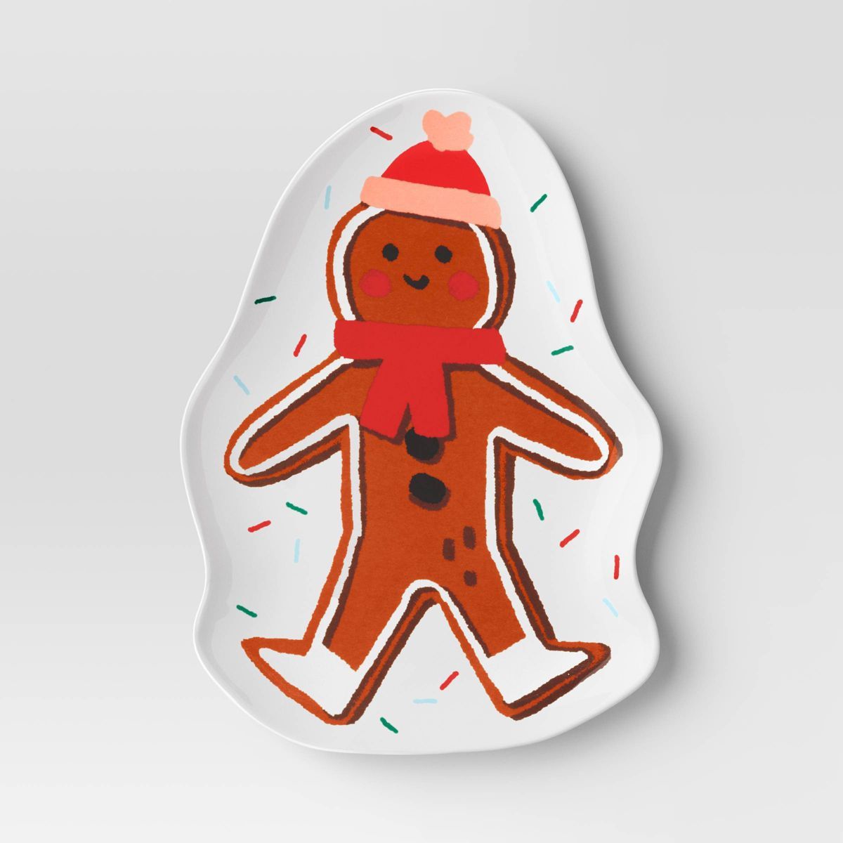 8oz Holiday Melamine Gingerbread Man Snack Bowl White - Wondershop™ | Target
