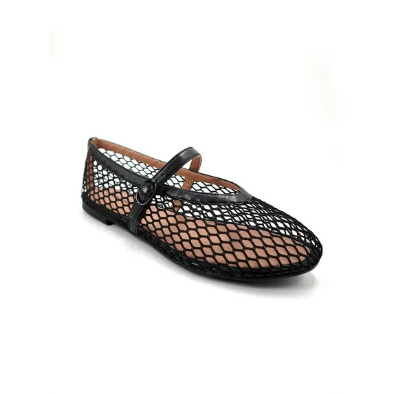 No Boundaries Women’s Mesh Mary Jane Flats | Walmart (US)