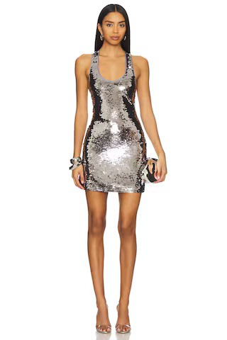 retrofete Alondra Dress in Metallic Slate from Revolve.com | Revolve Clothing (Global)