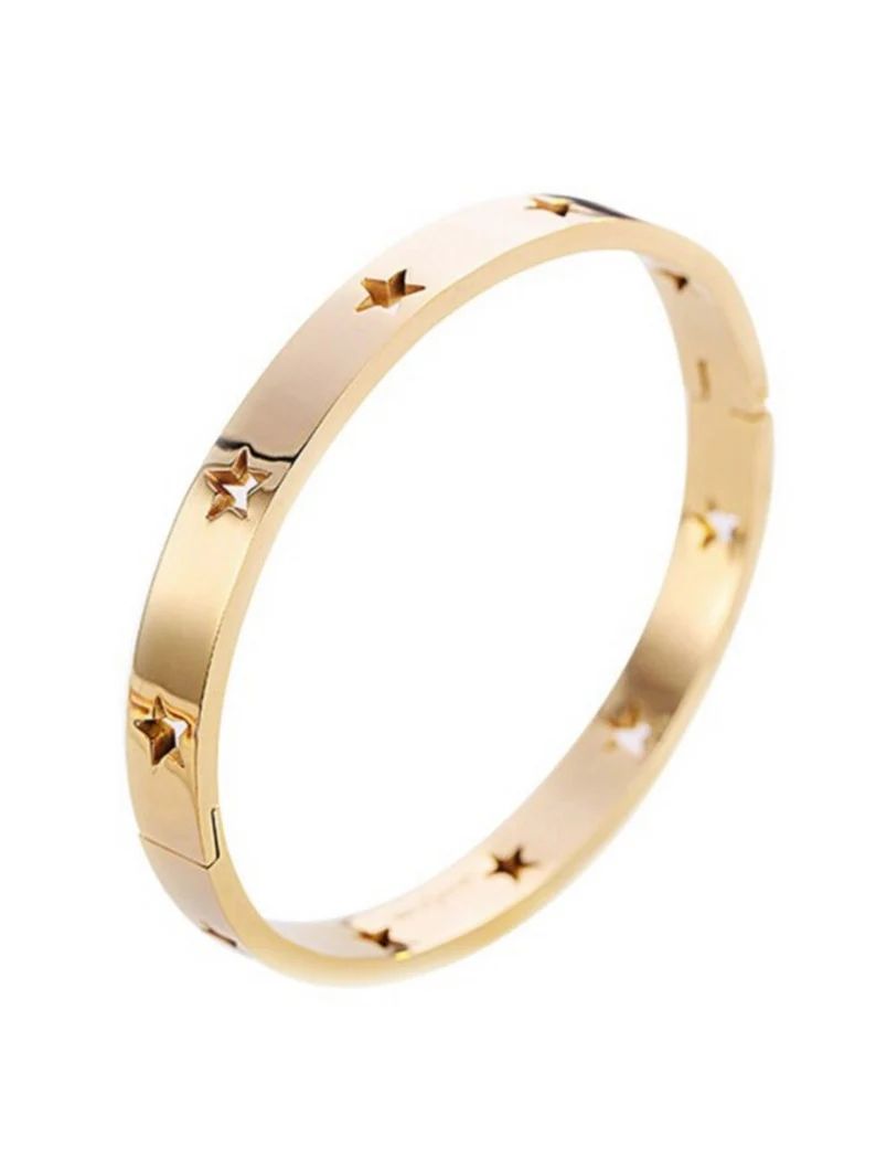 Marla Star Cuff Bracelet | Gold Bracelet | Bangle Bracelet | Stainless Steel Bracelet | Women Bra... | Etsy (US)