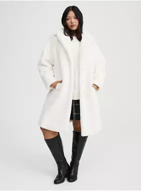 Longline Faux Fur Coat | Torrid (US & Canada)